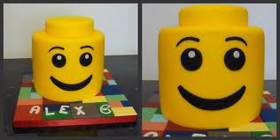 lego head cake